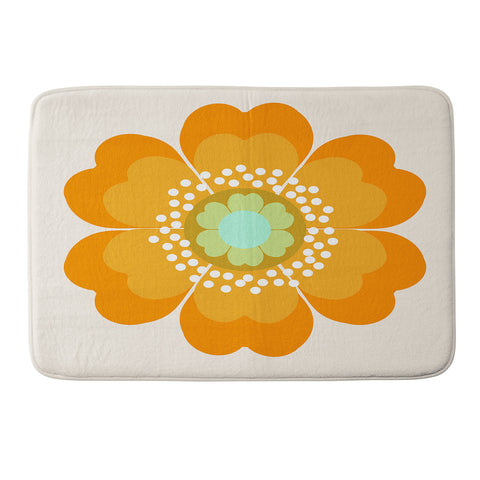 Seventy Eight Jivin 70s retro throwback art Memory Foam Bath Mat