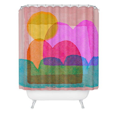 Sewzinski A Happy Place Shower Curtain