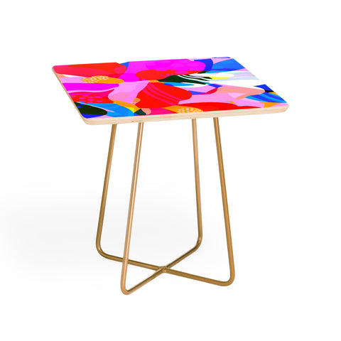 Sewzinski Abstract Florals I Side Table