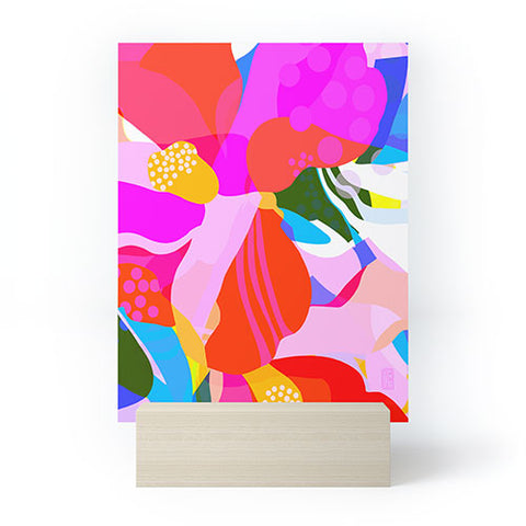 Sewzinski Abstract Florals I Mini Art Print