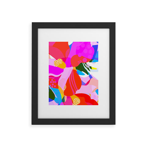 Sewzinski Abstract Florals I Framed Art Print
