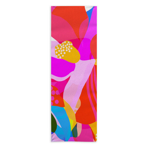 Sewzinski Abstract Florals I Yoga Towel
