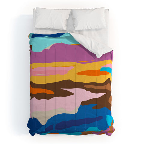 Sewzinski Abstract Landscape Comforter