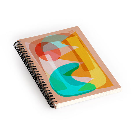 Sewzinski Abstract Mountain Landscape Spiral Notebook
