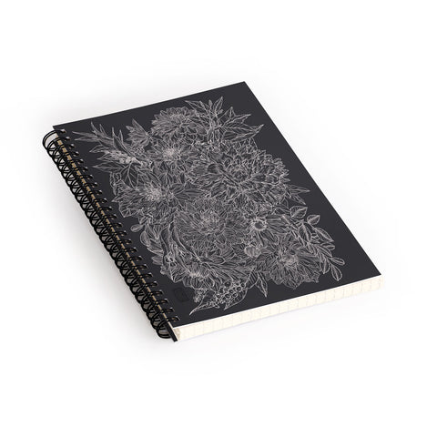 Sewzinski All the Dahlias Spiral Notebook