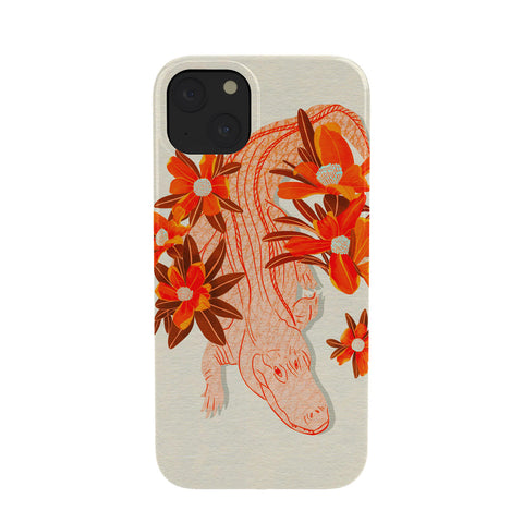 Sewzinski Alligator and Camellias Phone Case