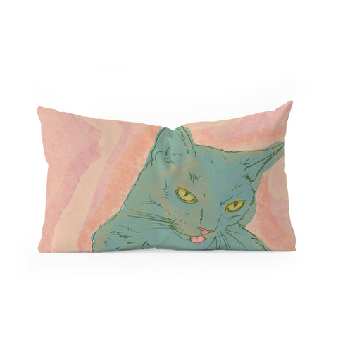 Sewzinski Amelia the Cat Oblong Throw Pillow
