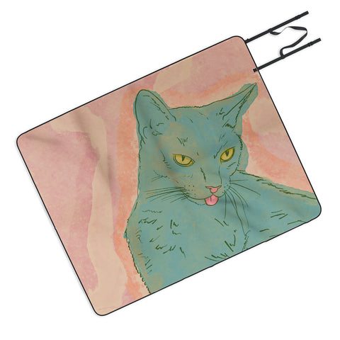 Sewzinski Amelia the Cat Picnic Blanket