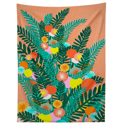 Sewzinski Berry Branches Green Orange Tapestry