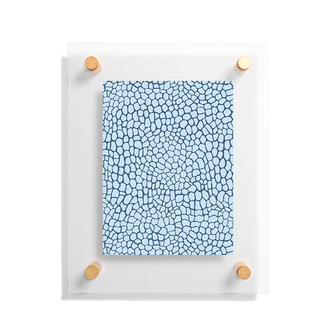 Sewzinski Blue Lizard Print Floating Acrylic Print