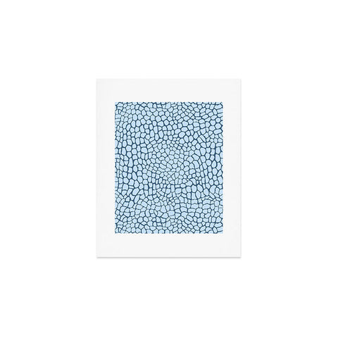 Sewzinski Blue Lizard Print Art Print