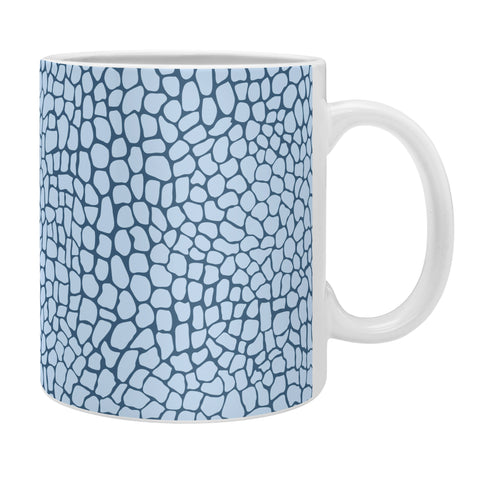 Sewzinski Blue Lizard Print Coffee Mug