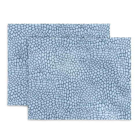Sewzinski Blue Lizard Print Placemat