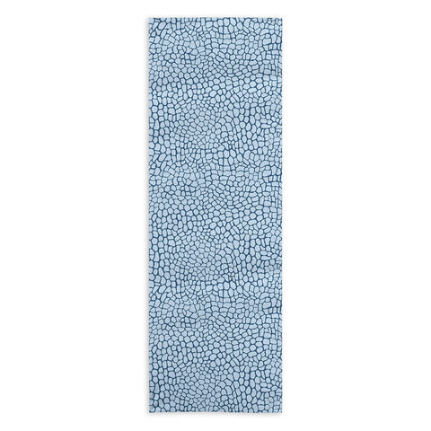 Sewzinski Blue Lizard Print Yoga Towel