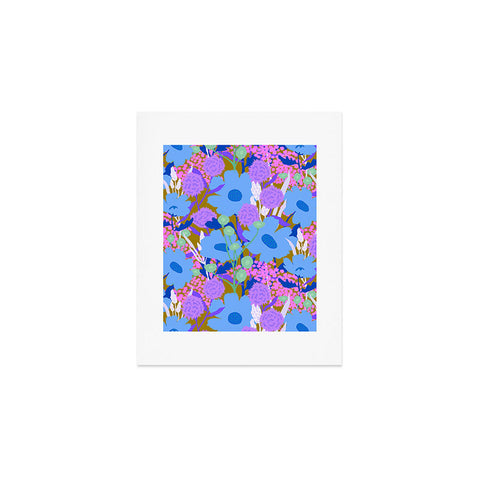 Sewzinski Blue Wildflowers Art Print