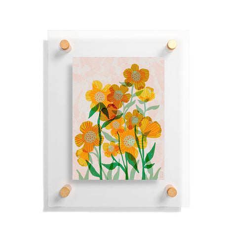Sewzinski Buttercups in Sunshine Floating Acrylic Print