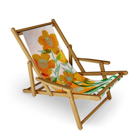 Sewzinski Buttercups in Sunshine Sling Chair