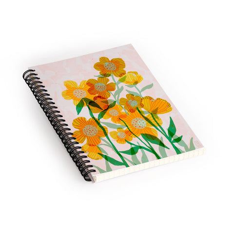 Sewzinski Buttercups in Sunshine Spiral Notebook