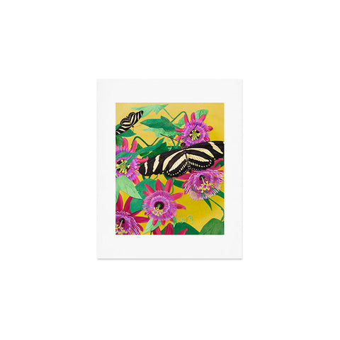 Sewzinski Butterflies on Passion Flowers Art Print