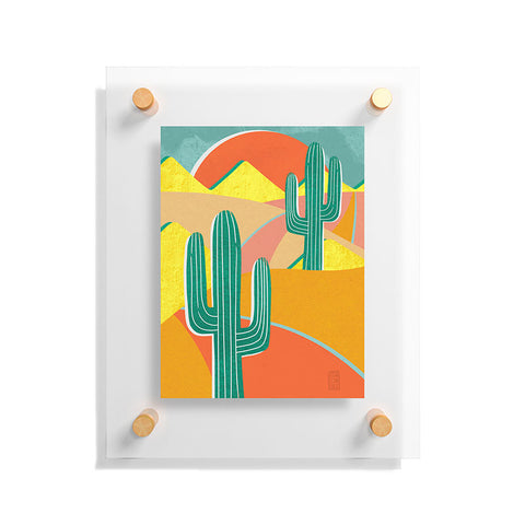 Sewzinski Cactus Road Floating Acrylic Print
