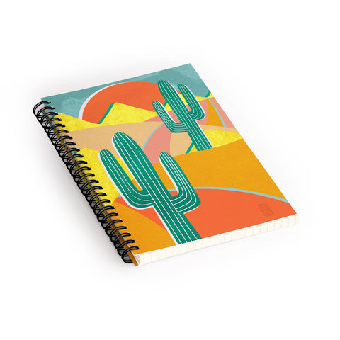 Sewzinski Cactus Road Spiral Notebook