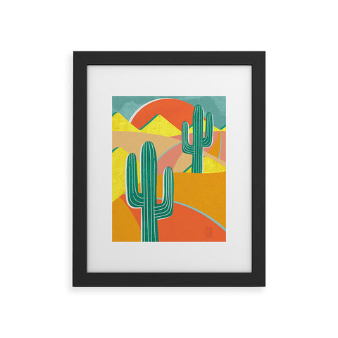 Sewzinski Cactus Road Framed Art Print