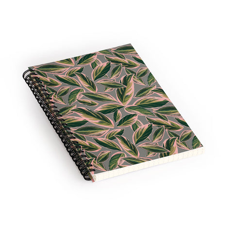 Sewzinski Calathea Triostar Leaves Spiral Notebook