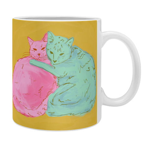 Sewzinski Cat Cuddles Coffee Mug