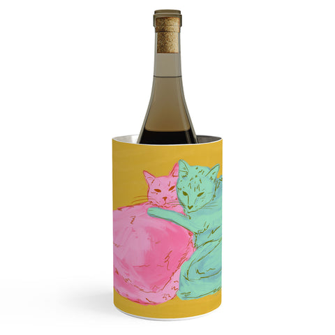 Sewzinski Cat Cuddles Wine Chiller
