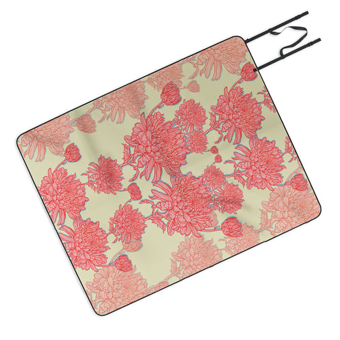 Sewzinski Chrysanthemum in Pink Picnic Blanket