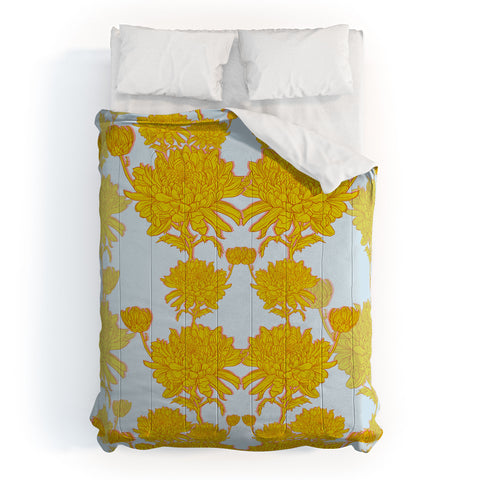 Sewzinski Chrysanthemum in Yellow Comforter