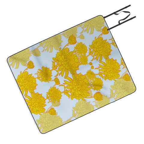 Sewzinski Chrysanthemum in Yellow Picnic Blanket