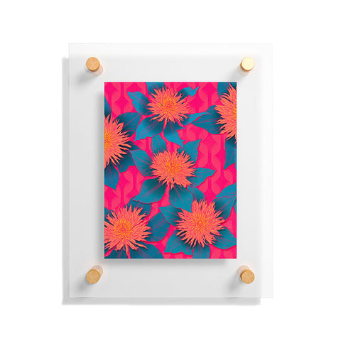 Sewzinski Clematis Flowers Floating Acrylic Print