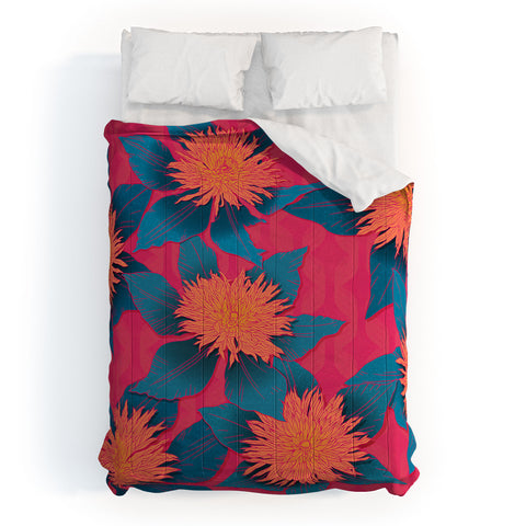 Sewzinski Clematis Flowers Comforter