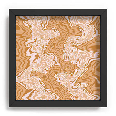 Sewzinski Coffee and Cream Swirls Recessed Framing Square