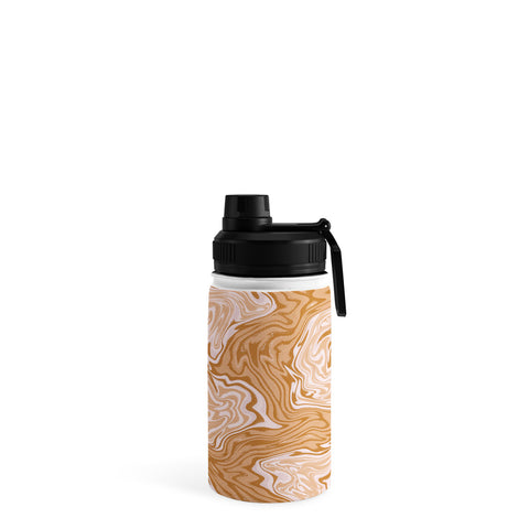Sewzinski Coffee and Cream Swirls Water Bottle