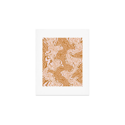 Sewzinski Coffee and Cream Swirls Art Print
