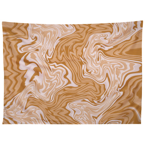 Sewzinski Coffee and Cream Swirls Tapestry