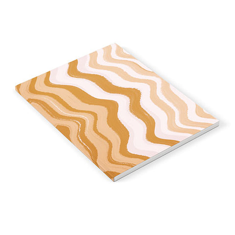 Sewzinski Coffee and Cream Waves Notebook