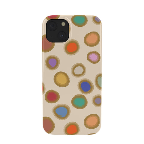 Sewzinski Colorful Dots on Cream Phone Case