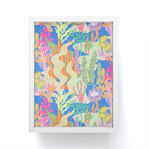 Sewzinski Coral Reef Pattern Framed Mini Art Print