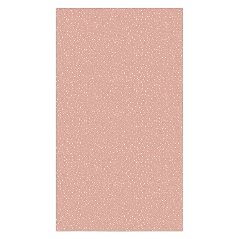 Sewzinski Cream Dots on Rose Pink Tablecloth
