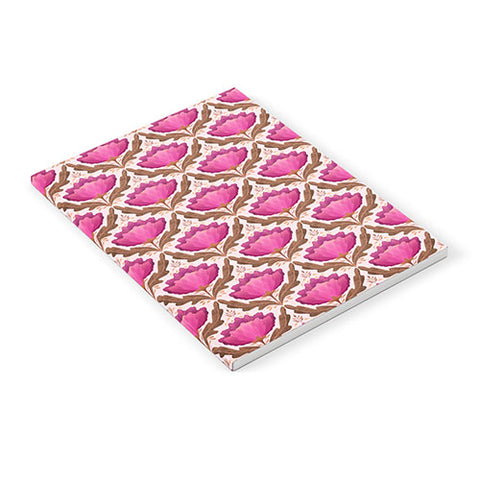 Sewzinski Diamond Floral Pattern Pink Notebook