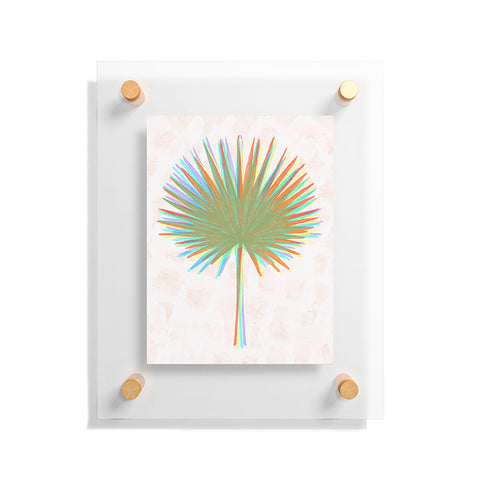 Sewzinski Fan Palm Leaves Floating Acrylic Print