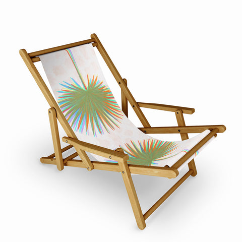Sewzinski Fan Palm Leaves Sling Chair