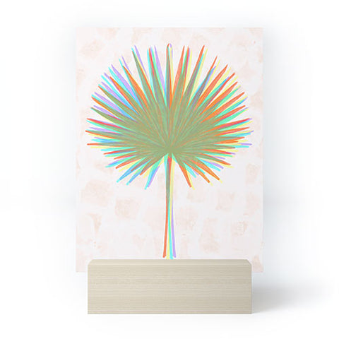 Sewzinski Fan Palm Leaves Mini Art Print