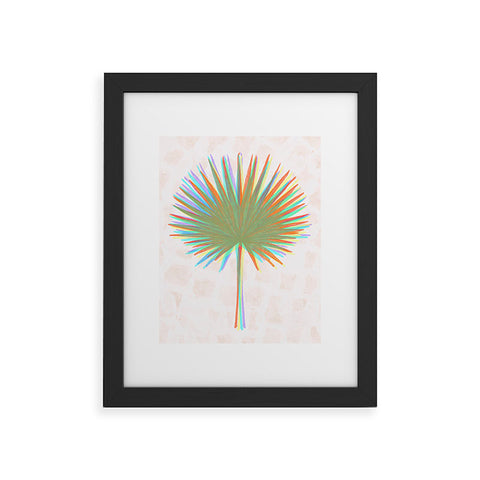 Sewzinski Fan Palm Leaves Framed Art Print