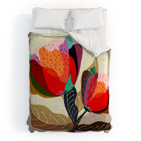 Sewzinski Floral Reverie II Comforter