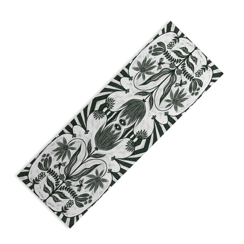 Sewzinski Flowers and Stripes Yoga Mat