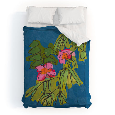 Sewzinski Flowers on Captiva Comforter
